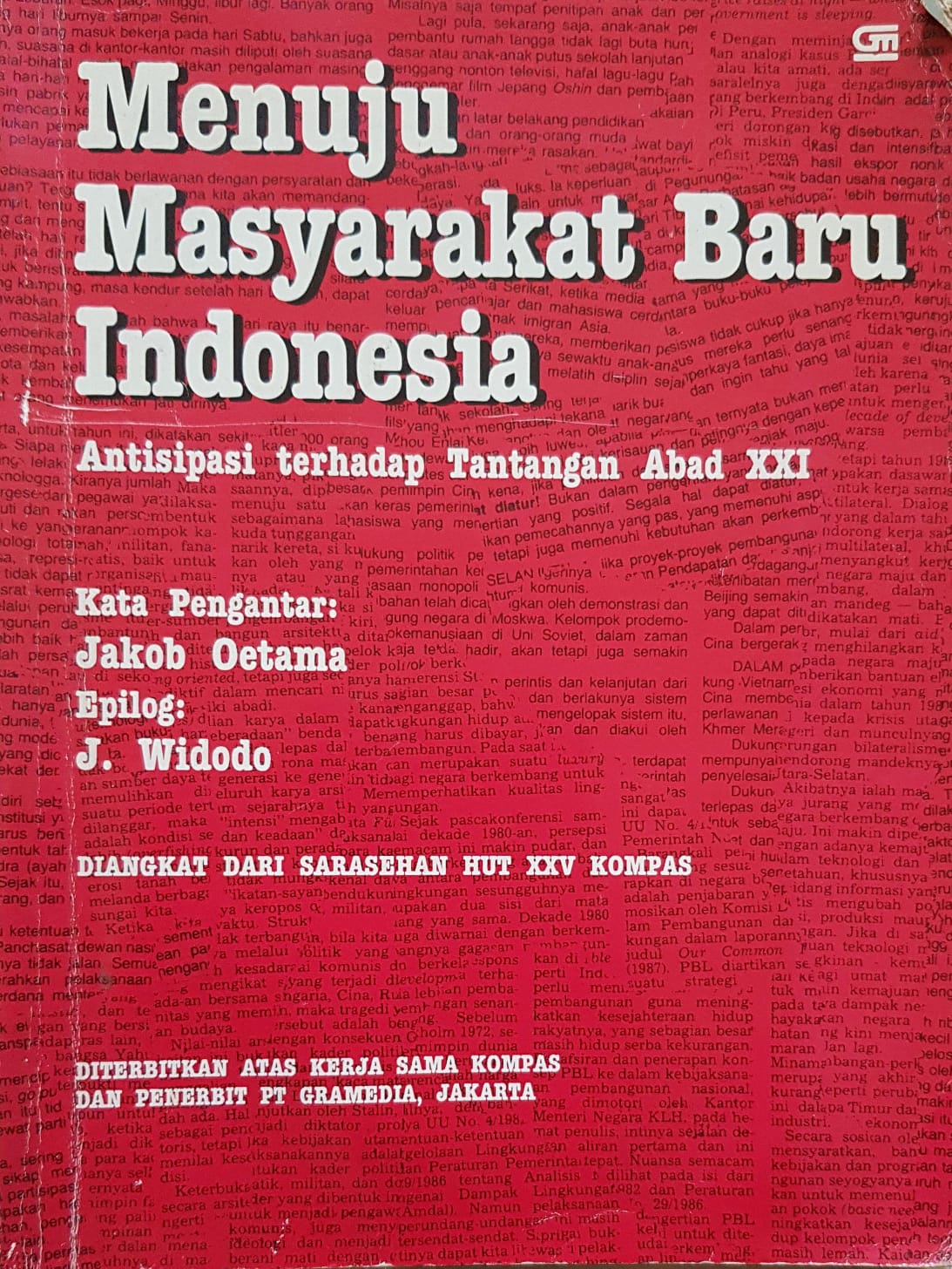 Menuju Masyarakat Baru Indonesia – Antisipasi terhadap Tantangan Abad XXI
