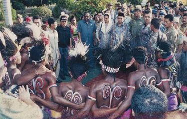 Pidato Presiden RI Saat Menyaksikan “Matahari Milenium” di Gunung Skouw Irian Jaya Tahun 2000